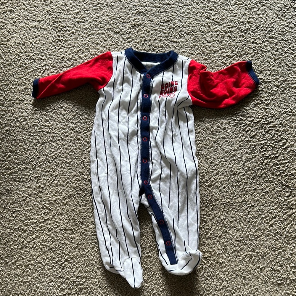Carter's Red and White Footies One Piece